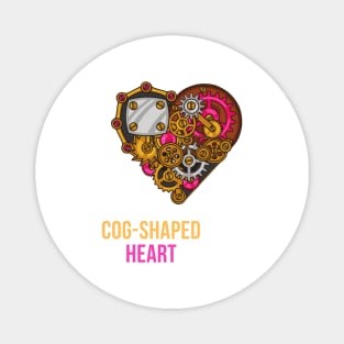 Cog-Shaped Heart Magnet